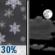 Thursday Night: Slight Chance Light Snow then Partly Cloudy